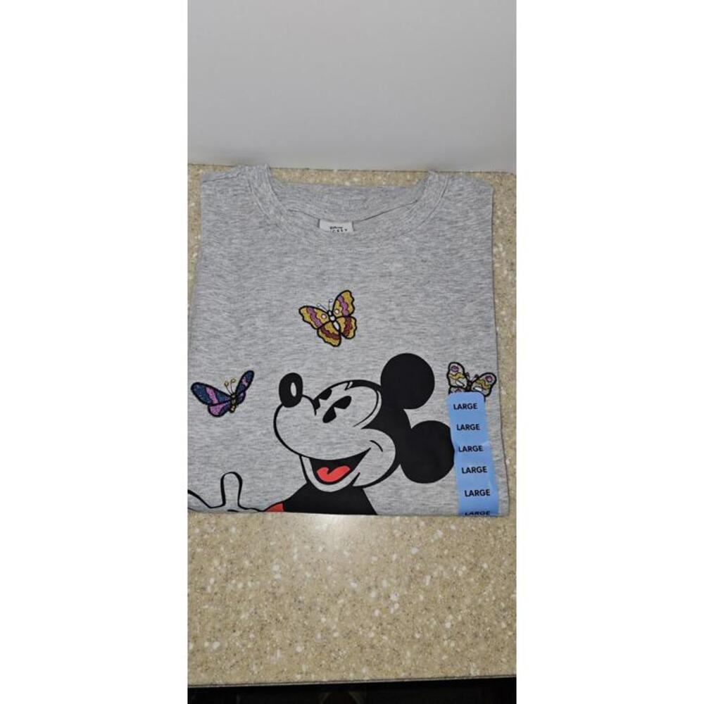 Disney  Mickey Mouse T-Shirt Women's Sz Large Embroidered NWT - Picture 4 of 12